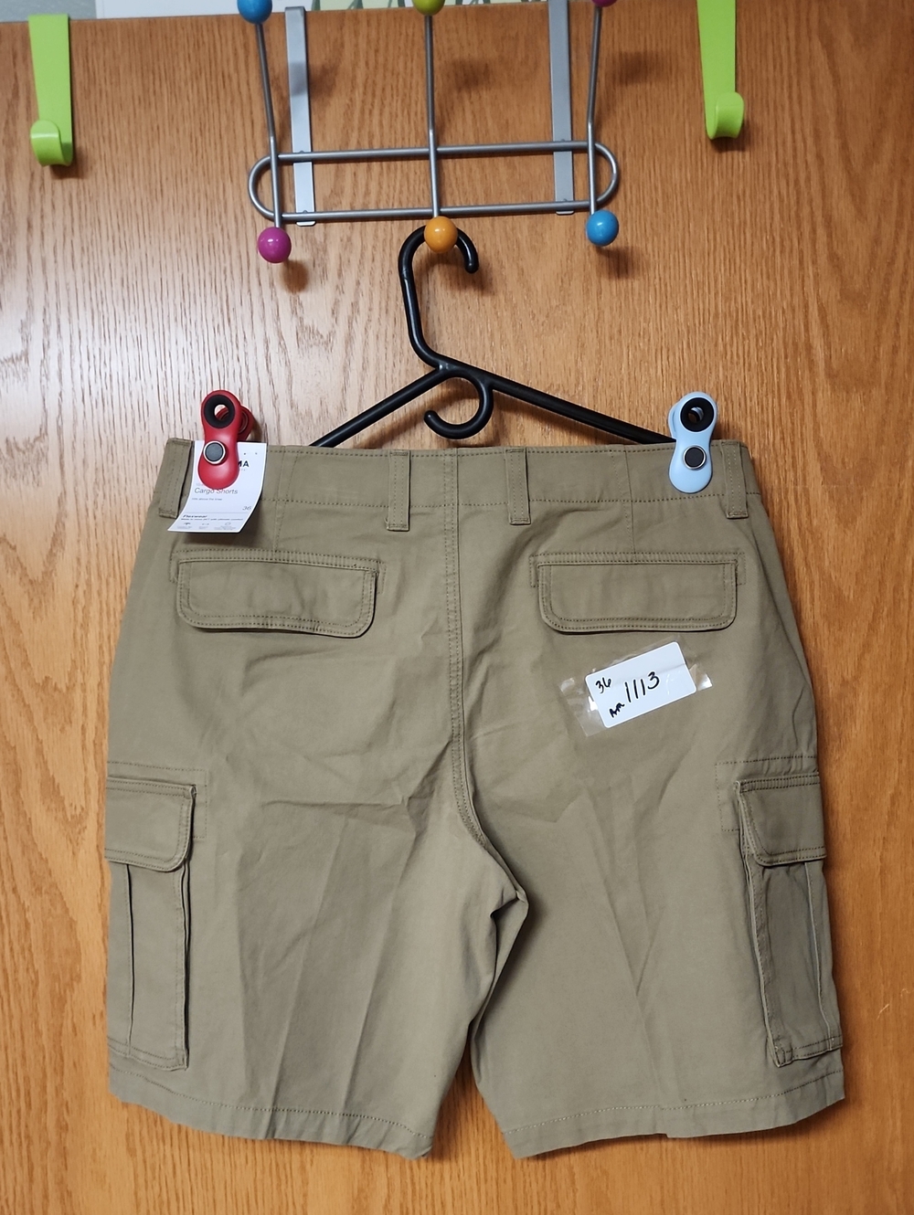 Sonoma Men's Khaki Cargo Shorts - Casual Utility Style 36 nwt number 1113